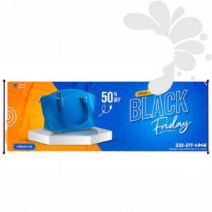 Faixa Lona 440g  4x0 Fosco Madeira e cordinha 